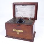 General Electric Co Gecophone crystal detector set, no. 1, type BC1001, in case, 1921, height 6",