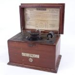 General Electric Co, Gecophone crystal detector set no. 1, type BC1002, in mahogany cabinet, 1922,