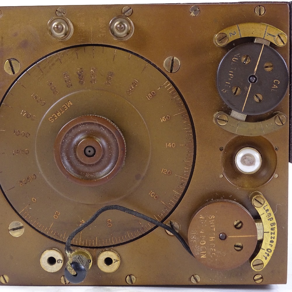 RAF INTEREST - World War I Period wave meter no. 2, serial no. 396, RAF W/T Test Depot, Kidbrooke, - Image 2 of 4