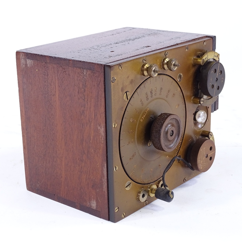 RAF INTEREST - World War I Period wave meter no. 2, serial no. 396, RAF W/T Test Depot, Kidbrooke, - Image 3 of 4