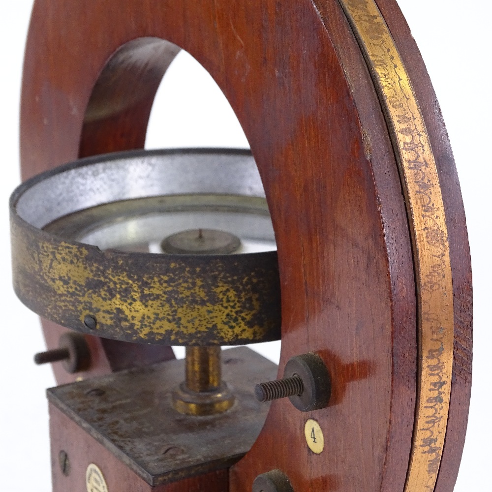 Large galvanometer by Philip Harris & Co, and another wooden-cased galvanometer GBO2926 Registered - Image 4 of 4