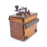 RAF INTEREST - World War I Marconi Co spark transmitter, type 52M, marked on case "RAF W/T Stores