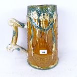 A large French Sars Poteries Festival De La Poterie giant Exhibition pottery tankard, mark on