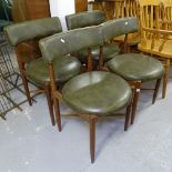 A set of 4 Kofod Larsen G Plan dining chairs