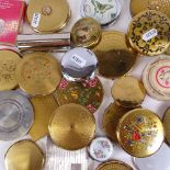 A boxful of Vintage decorative compacts etc