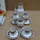 1970s Staffordshire bone china coffee service