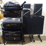 A Marantz stacking hi-fi system, comprising digital monitoring amplifier PM-45, CD player, radio