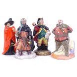 4 Royal Doulton ceramic figures, including Guy Fawkes, HN3271, Good King Wenceslas, HN3262,