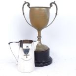A commemorative electroplate trophy from the Buchanan Hospital 1930, inscribed HRH Prince George,