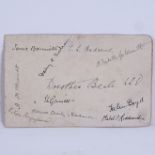 SUFFRAGETTE INTEREST - a sheet of autographs of Suffragette figures, including Dorothea Beale,
