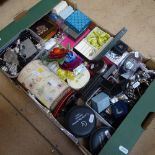 A large quantity of costume jewellery, wristwatches etc