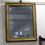 A 19th century gilt-framed wall mirror, 45cm x 55cm
