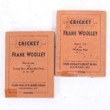 2 Vintage Frank Woolley Cricket School picture flip books