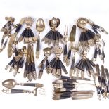 A canteen of Thai bronze cutlery