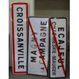 3 various French road signs
