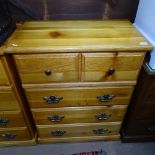 A modern pine chest of 2 short and 3 long drawers, W78cm, H100cm, D43cm, WITH THE OPTION TO PURCHASE