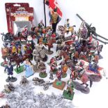 A collection of miniature figures, including Del Prado and Cassandra