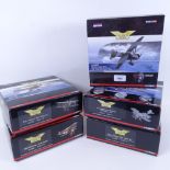 A group of 5 Corgi limited edition Aviation Archive diecast 1:72 scale model planes, comprising