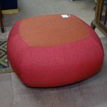 A contemporary design Frovi nugget breakout stool or pouffe, W75cm, H40cm