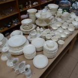 A extensive Wedgwood creamware Edme pattern dinner and tea service, including meat plates, dinner