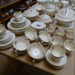 An extensive Spode Billingsley Rose pattern tea and dinner service, including tureens, dinner