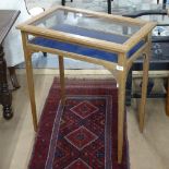 A mahogany-framed bijouterie table, W70cm, H77cm, D42cm