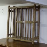 A pine plate rack, W62cm, H68cm