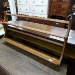 An Ercol 2-tier plate rack, L97cm