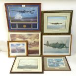 A limited edition coloured print, "70th Anniversary Operation Chastic Dambusters Raid 1943", various
