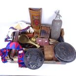 A mixed Lot of items, including soda syphon, Masonic regalia etc (boxful)