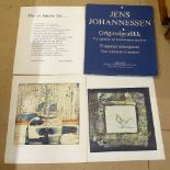 Jens Johannessen, 6 various coloured lithographs in original folder