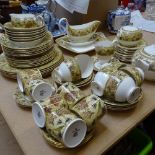 Wedgwood "Floral Tapestry" dinner service, and matching tea and coffeeware, including teapot