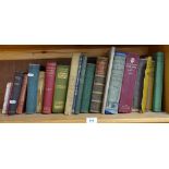 Various books, including Beatrix Potter, Charles Dickens, and J M Barrie