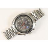 Tissot Seastar stainless steel chronograph wristwatch, 28mm slate grey dial with subsidiary dials,