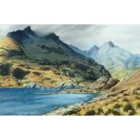 Jim Ingham Riley (b. 1928), Snowdonia landscape, watercolour, signed, 31cm x 47cm