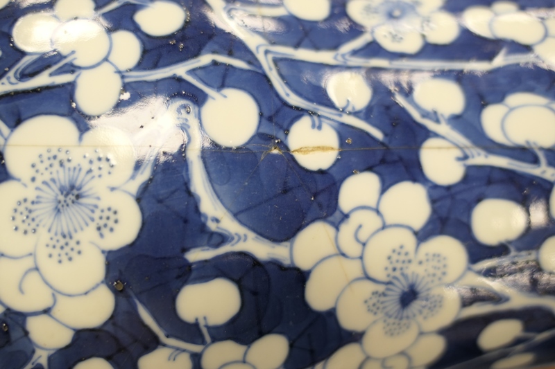 Chinese blue and white porcelain vase, late 19th Century, inverted baluster form decorated with - Image 5 of 13