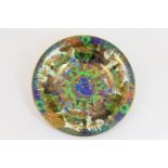Wedgwood Fairyland Lustre lily bowl, in the Garden of Paradise pattern Z4968, slightly flared