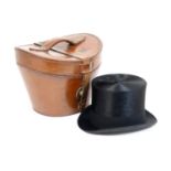 Henry Heath, London, gentleman's top hat, interior size 20.5cm x 16cm, housed in the original purple