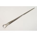 George IV silver meat skewer, by John Bridge, London 1820, length 38cm, weight approx. 157g (5.05