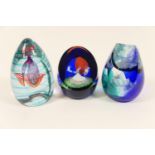 Three Caithness limited edition glass paperweights, comprising Collector's Society Edition 2003 -