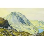 Jim Ingham Riley (b. 1928), Mountainous landscape, watercolour, signed, 32cm x 48cm