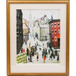 Laurence Stephen Lowry (1887-1976), Berwick-upon-Tweed, offset lithograph in colours, published