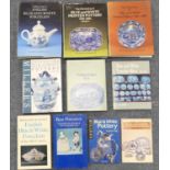Ceramic history & collecting: Ten volumes including Godden 'Guide to English Blue and White