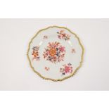 Flight, Barr & Barr Worcester porcelain plate, circa 1820-30, decorated with prunus and peony in