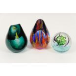 Three Caithness limited edition glass paperweights, comprising The Lost World, numbered 314/350,