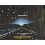 Close Encounters of the Third Kind (1977) quad film poster, printed by Lonsdale and Bartholomew,