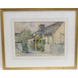 Samuel Maurice Jones (1853-1932), Stone cottage, watercolour, signed, 25cm x 35cm (Viewing is by