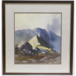 Vivienne Pooley (British contemporary), View in Snowdonia, watercolour, signed, 39cm x 36cm (Viewing