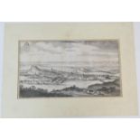 'Edynburgum', an engraved panoramic view of the city of Edinburgh, by M Merian, published 1638,