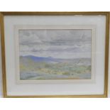 William Harvey (active mid to late 20th Century), Summer landscape, signed watercolour, 27cm x